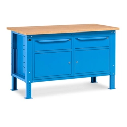 vendita online Banco work up 1512 piano multiplex mm.1500x750x732/1107h - blu ral5012 Banchi da lavoro Fami